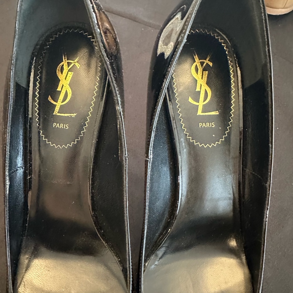 Yves Saint Laurent Black Stiletto Heels